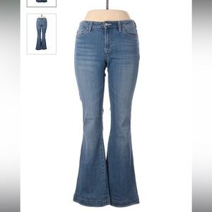 Banana republic flare wide leg jeans